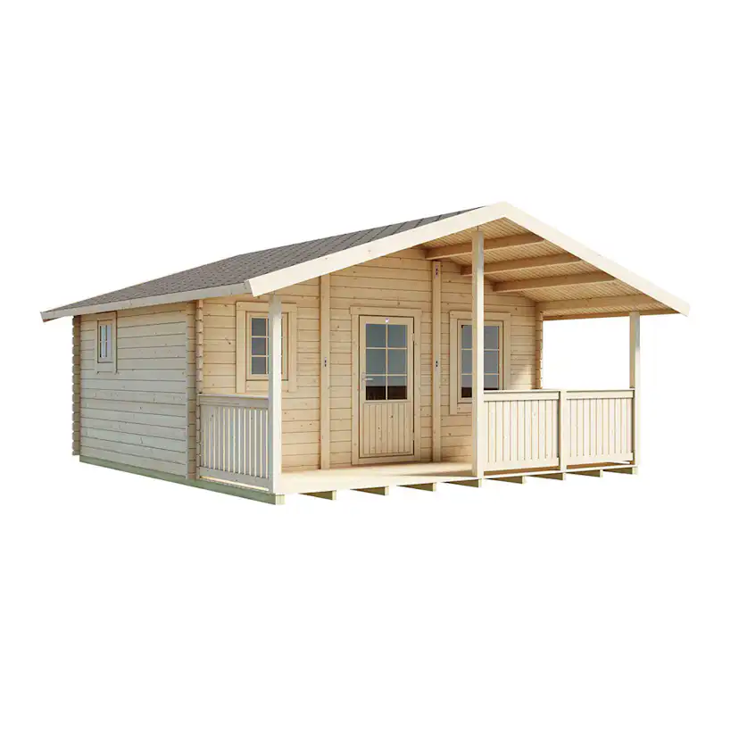 Attefallshus Luoman Lillevilla Orivesi 20 m² Komplett Stuga med Sadeltak