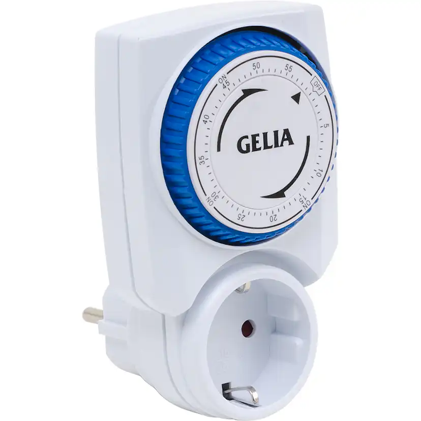 Tidströmställare Gelia 60Min Jordad