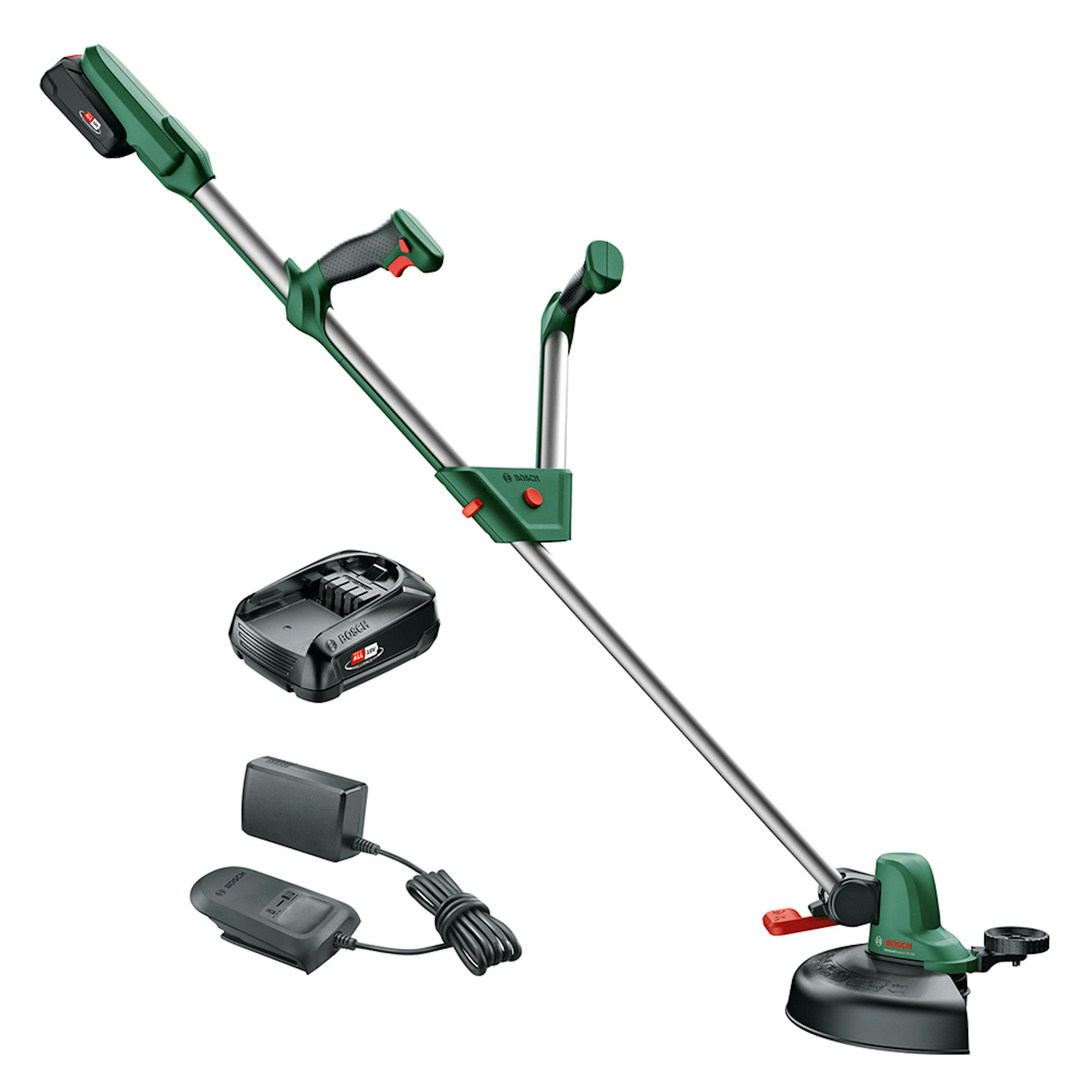 Grästrimmer Bosch Power Tools Univgrasscut med 2 st Batteri och Laddare