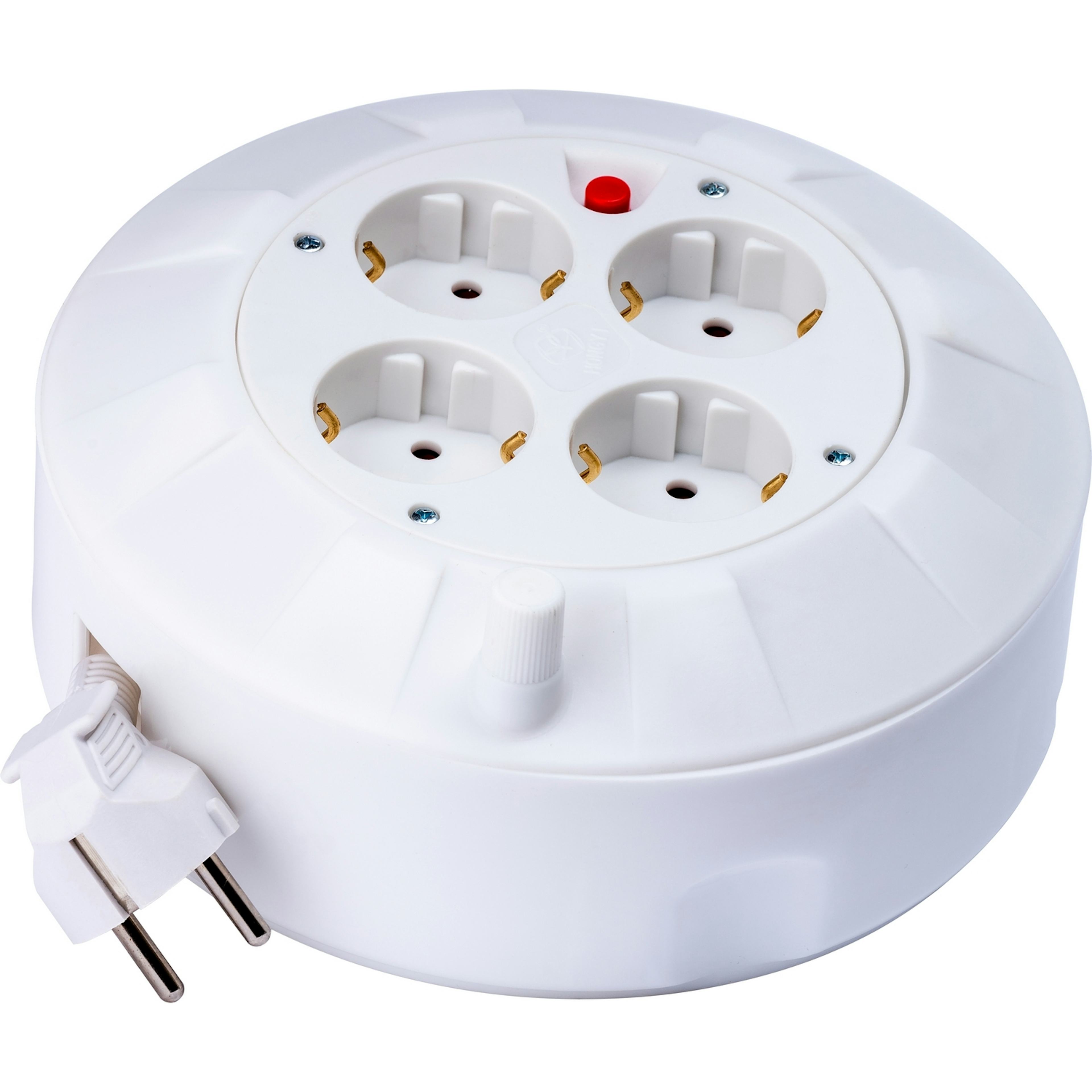 Kabelrulle Gelia Jordad 4-vägs 5 m