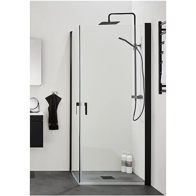 Duschhörn Hafa Igloo Pro Corner Klarglas Svart