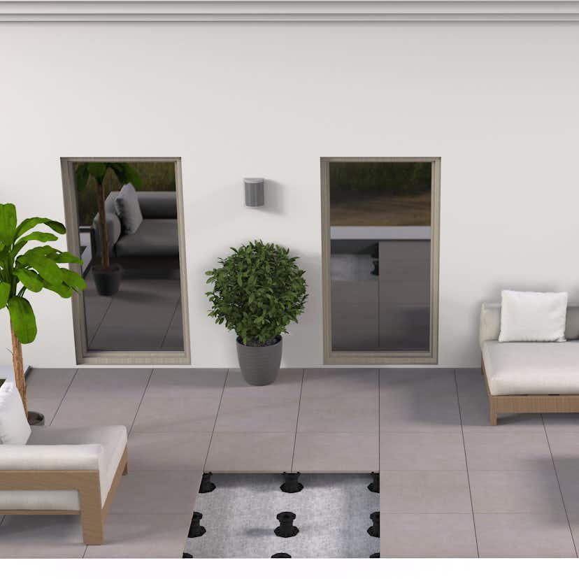 Piedestal Terrassfot Tenfors 50-75 mm