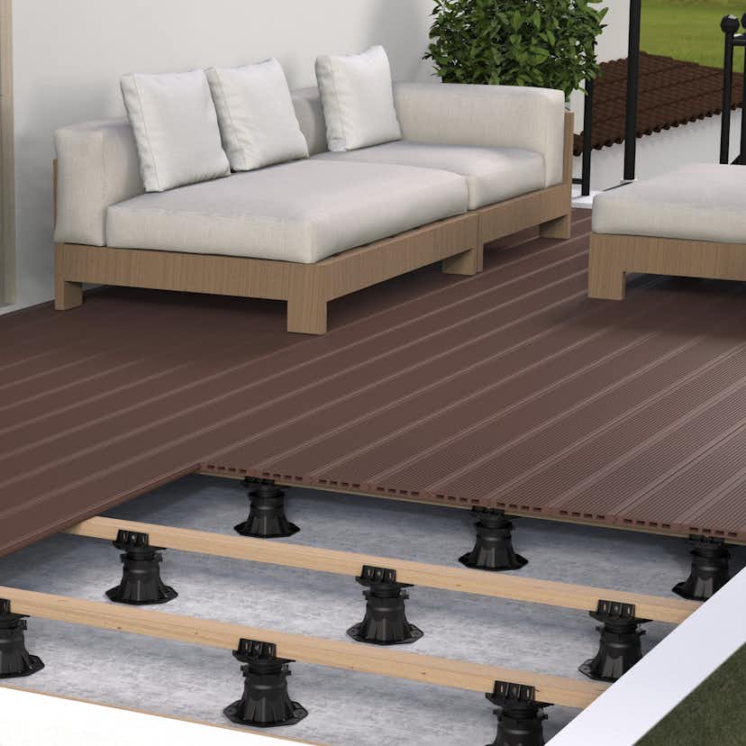 Piedestal Terrassfot Tenfors 50-75 mm