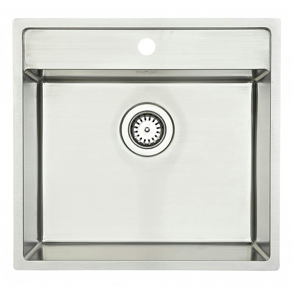 Diskho Lavabo Nexus 60 Rostfri 530 mm Enkel med Korgventil & Vattenlås