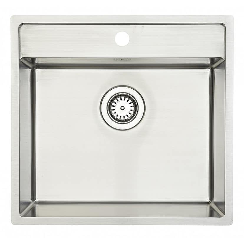 Diskho Lavabo Nexus 60 Rostfri 530 mm Enkel med Korgventil & Vattenlås