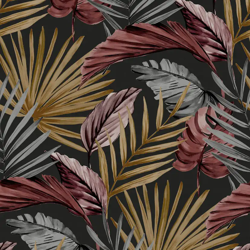 Tapet WOW Flow Svart/Röd/Brun