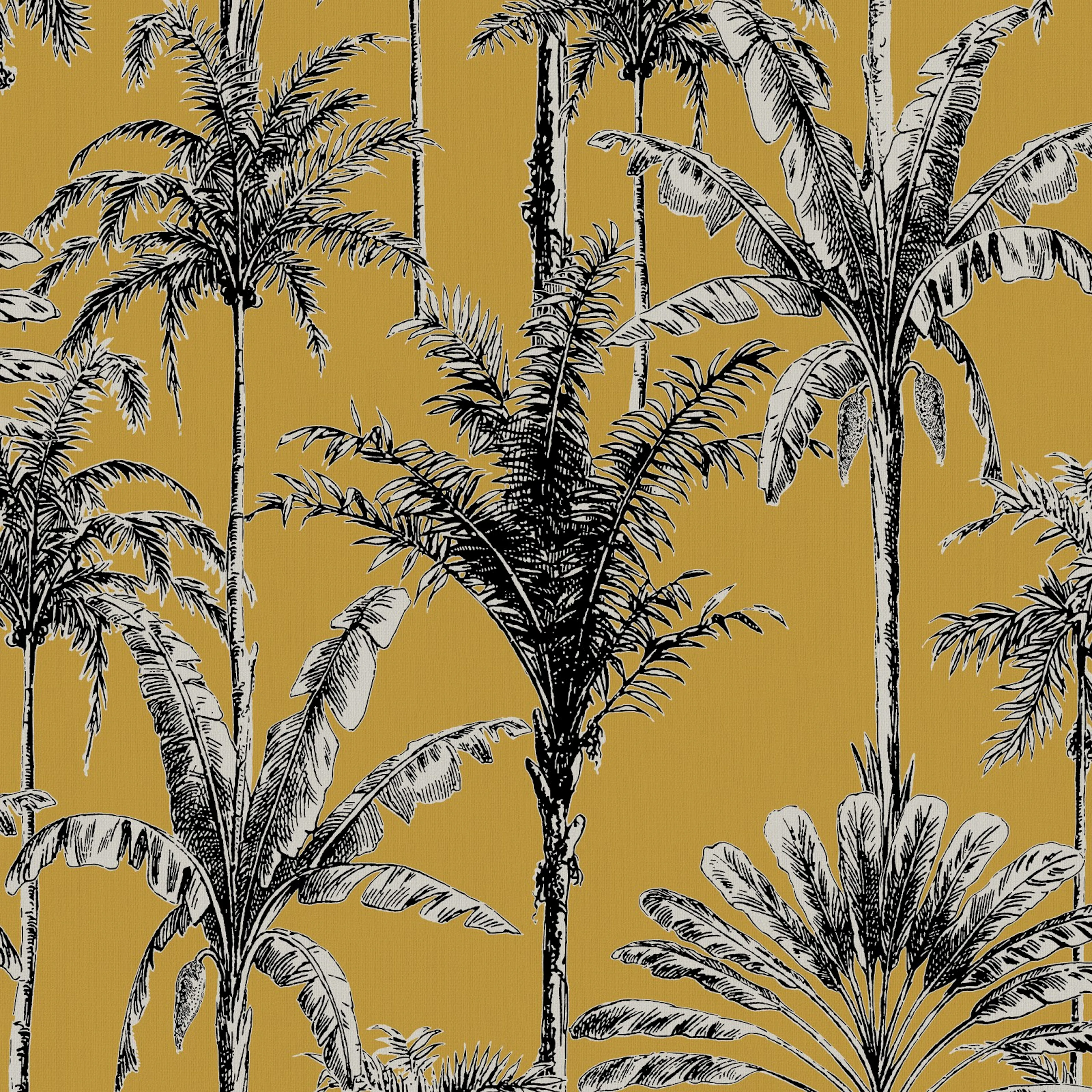 Tapet WOW Vintage Palm Mörk