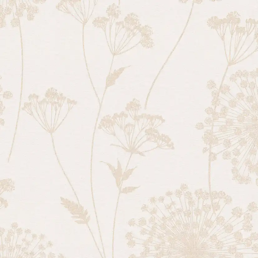 Tapet WOW Field Beige Blommor