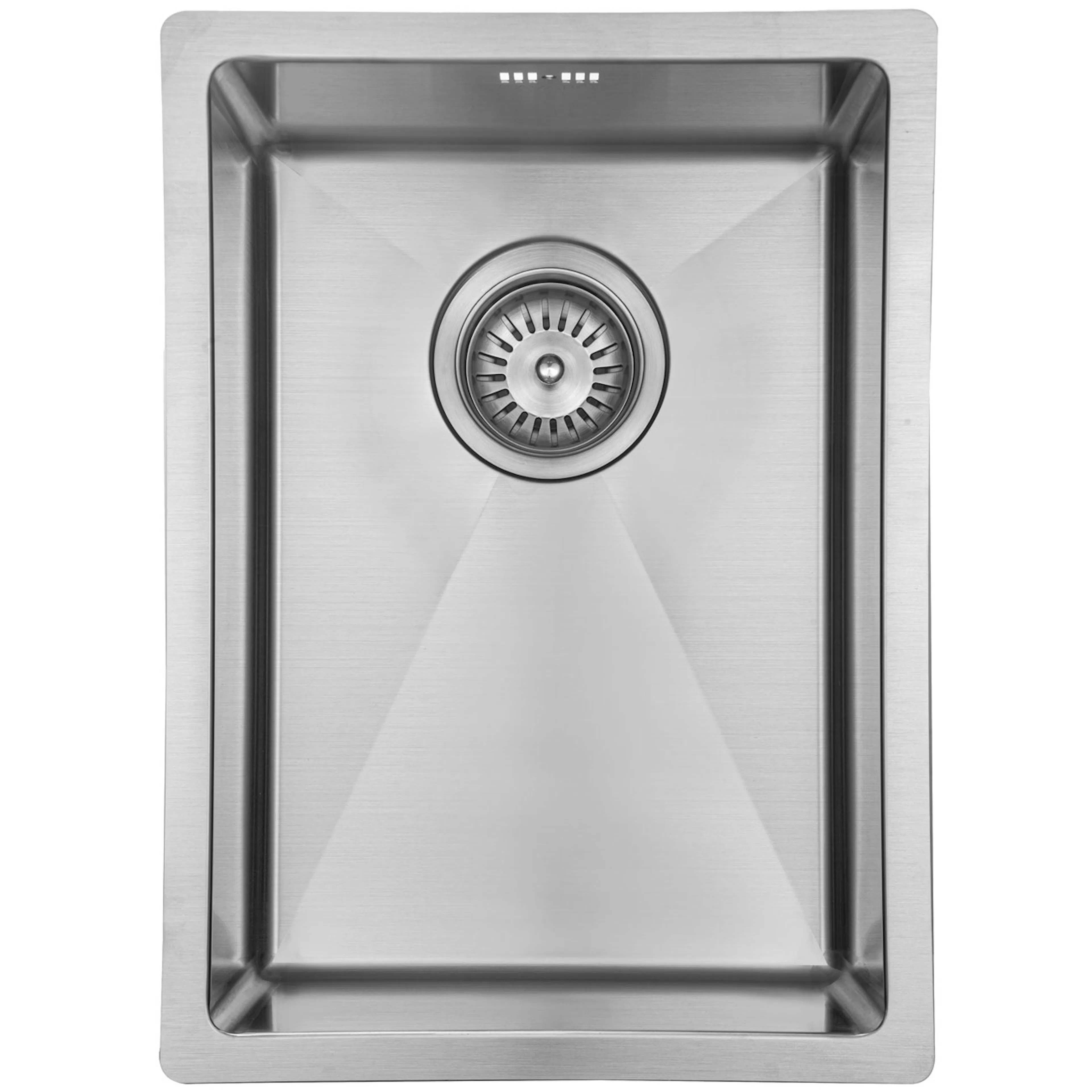 Diskho Lavabo Kubus 282 Soft Rostfri Enkel med Bottenventil & Vattenlås