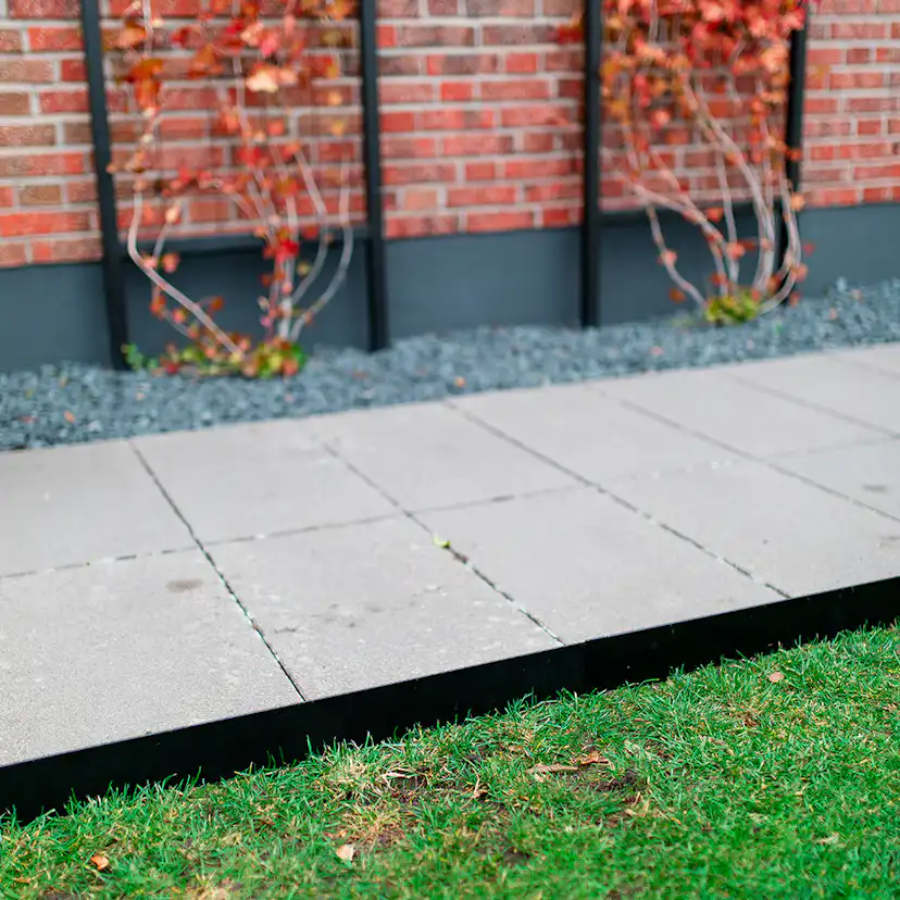 Kantskydd Kreativ Skotte Garden Rabattkant Svart Stål 16X100 cm 4-Pack för Gräskant & Grusgång