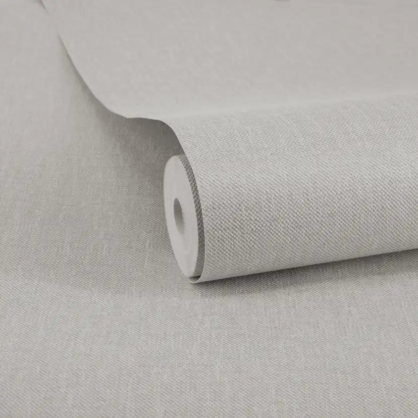 Tapet WOW Linne Glänsande Enfärgad Natural 10125460