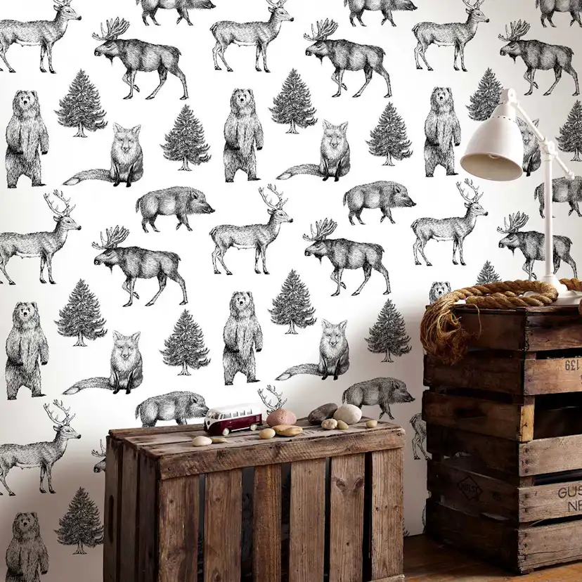 Tapet Superfresco Easy Skogsdjur 101496