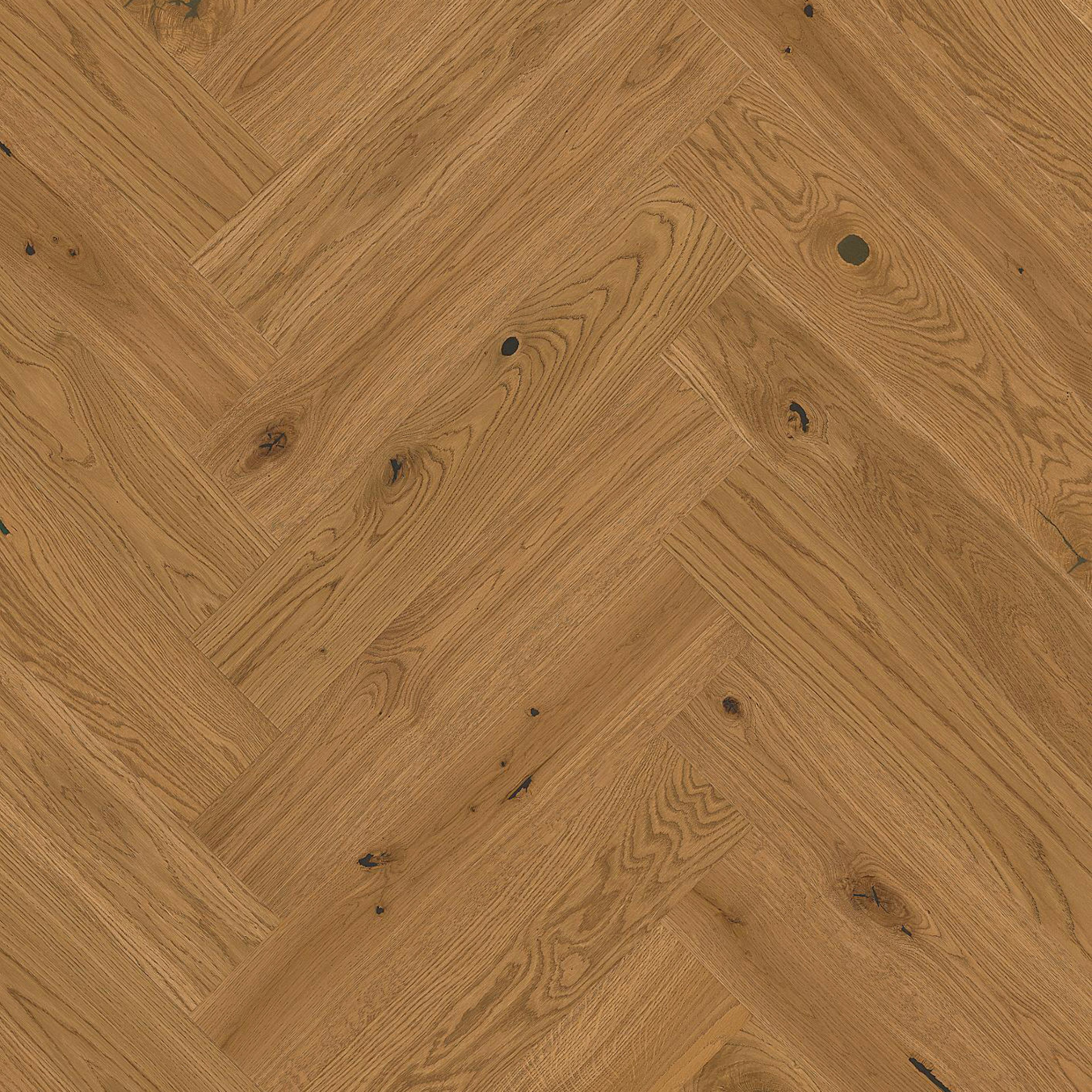 Fiskbensplank Boen Ek Honey Herringbone Live Natural HV-Olja