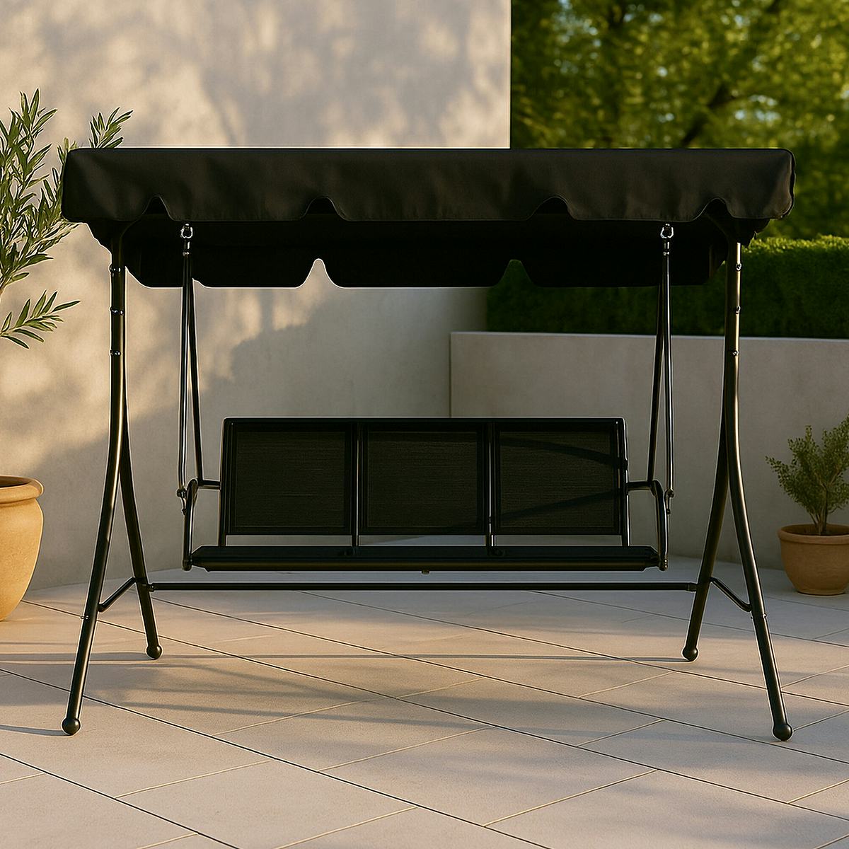 Hammock Venture Home Montreal Utomhus med 3 Sittplatser, Stål/Polyester