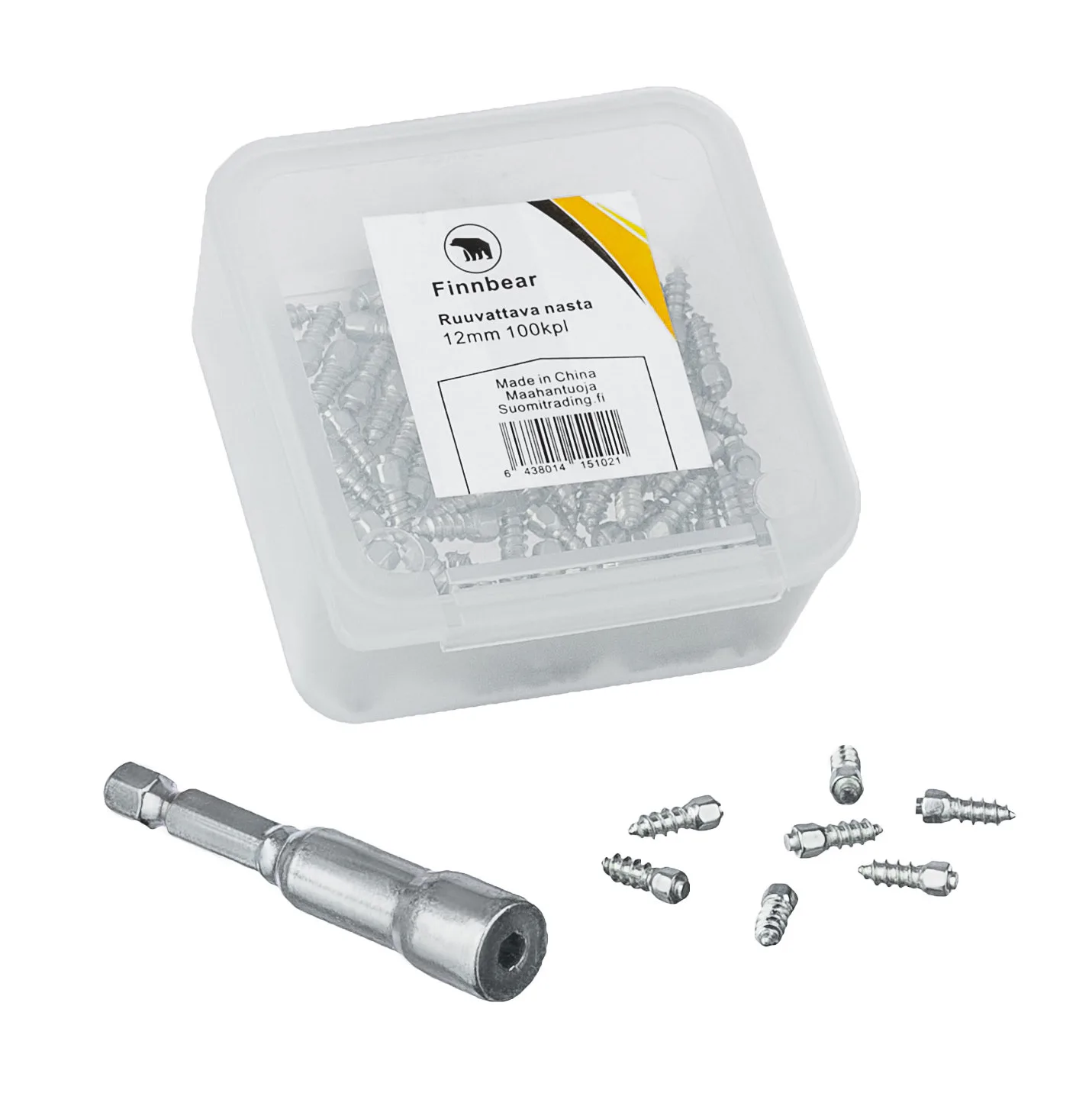 Skruvdubb Finnbear 12 mm 100-Pack