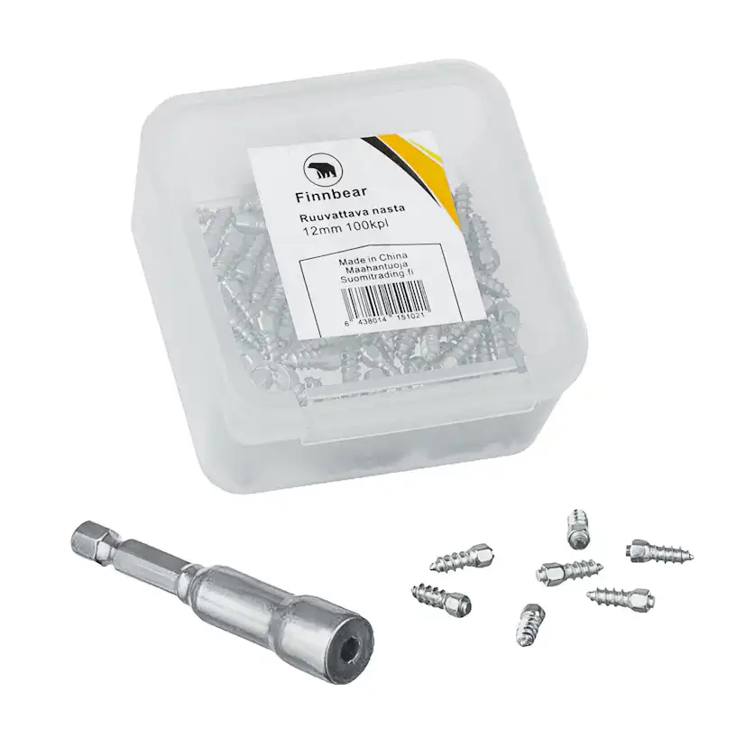 Skruvdubb Finnbear 12 mm 100-Pack