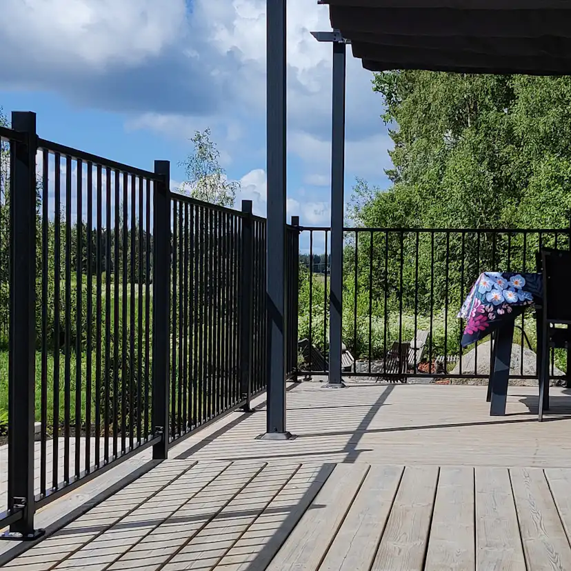 Staket Green Land Garden Aluminium Svart