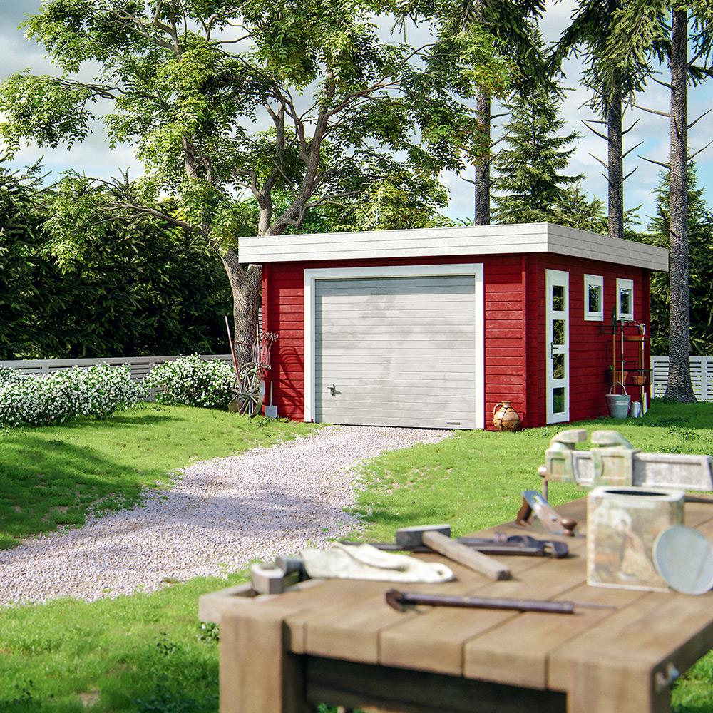 Garage Palmako Rasmus med Garageport 19,8 m2