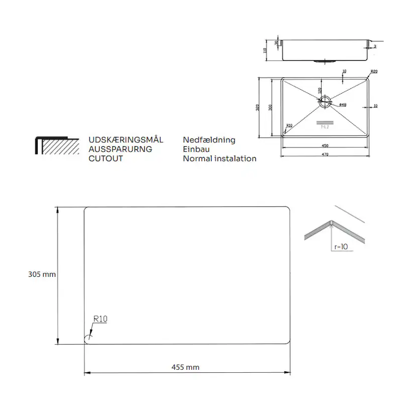 Tvättställ Lavabo High