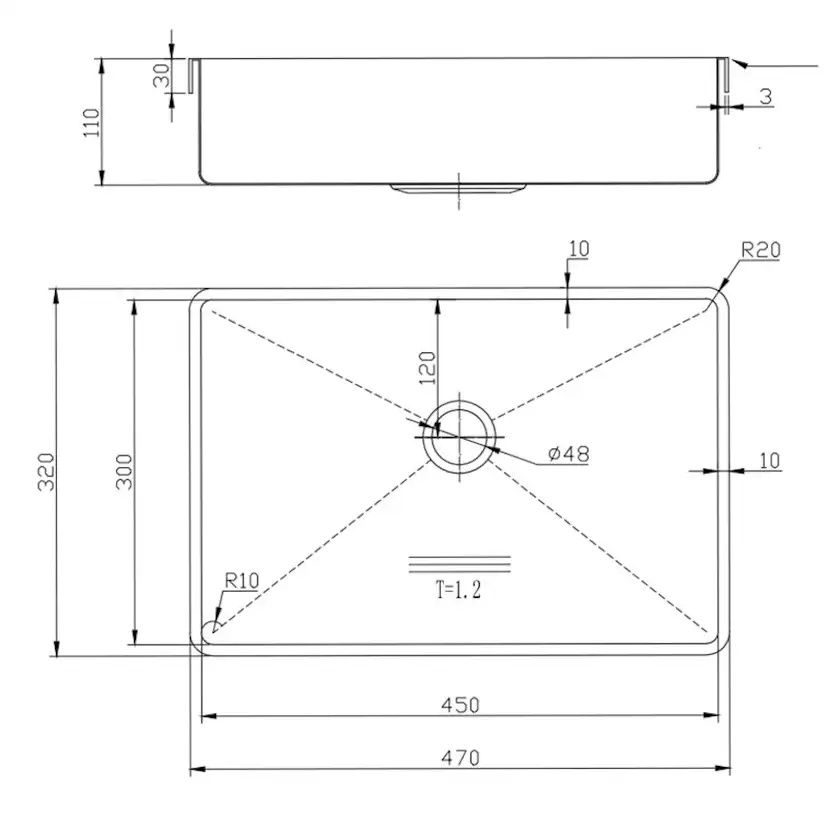 Tvättställ Lavabo High PVD