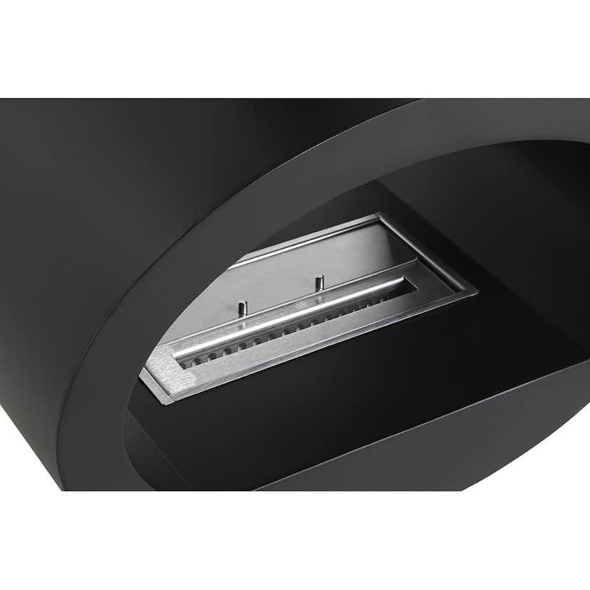 Braskamin Arkiio Mauro Svart Takhängd Etanolkamin i Stål