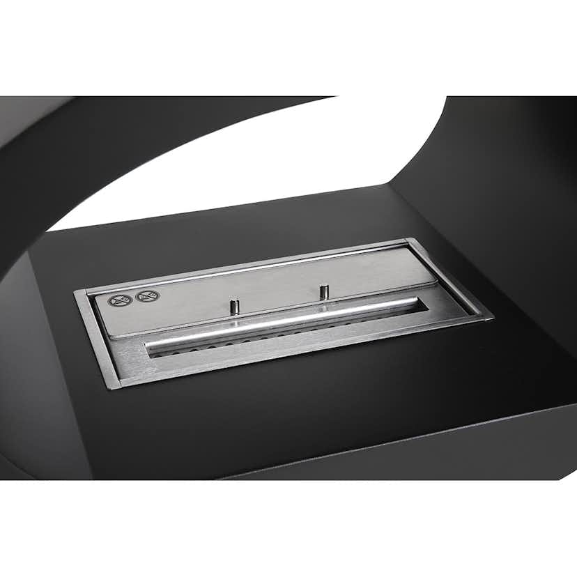 Braskamin Arkiio Mauro Svart Takhängd Etanolkamin i Stål