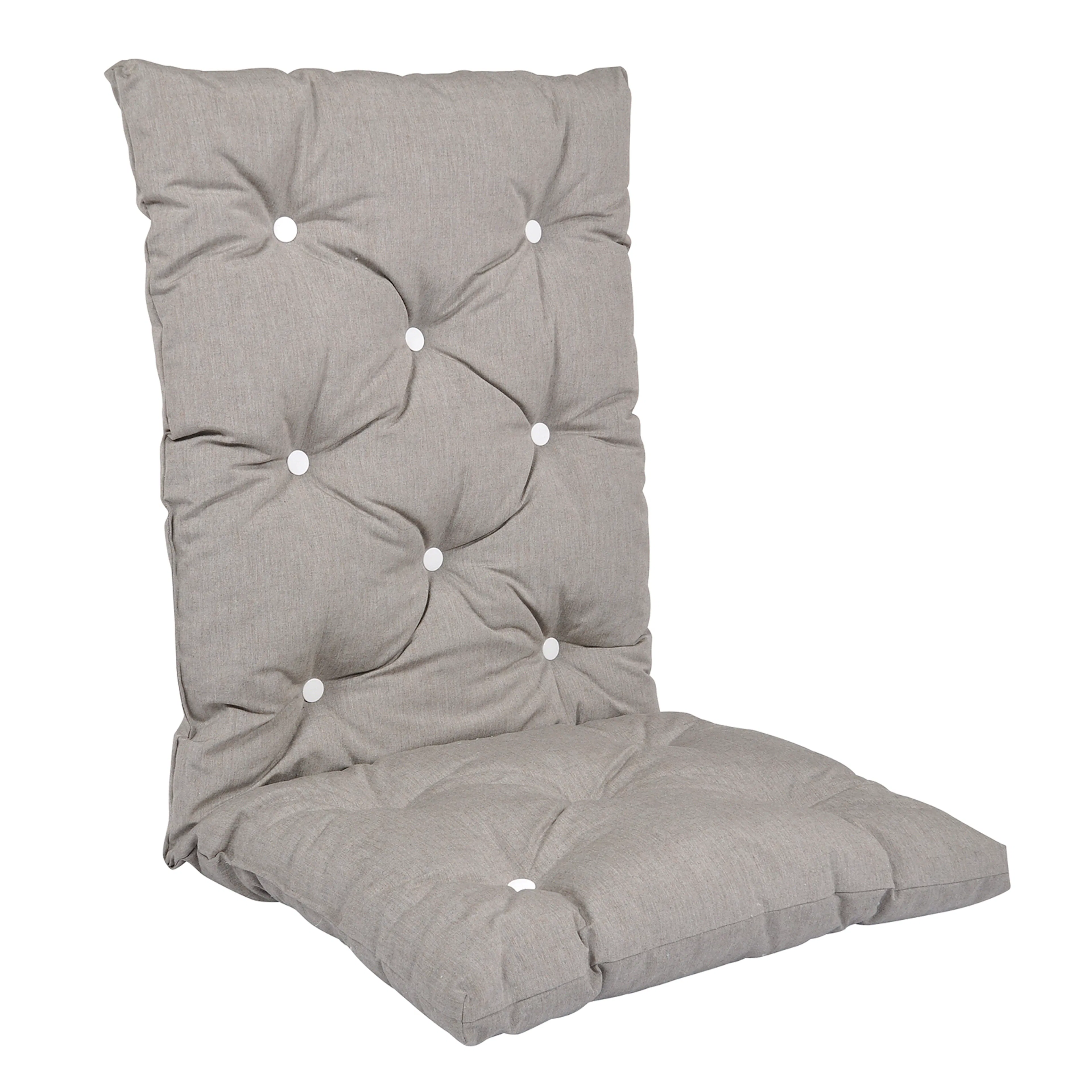 Fåtöljdyna Fritab Högvik Flock Askgrå