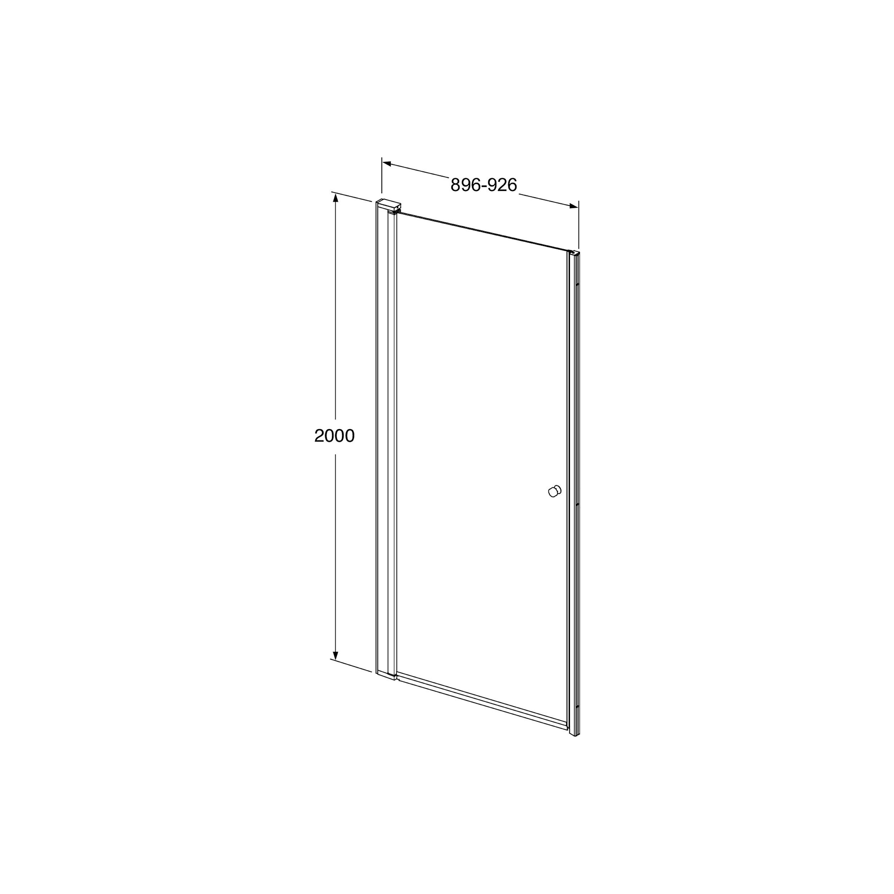 Duschdörr Gustavsberg Square Nisch