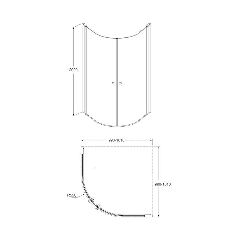 Duschhörn Gustavsberg Round