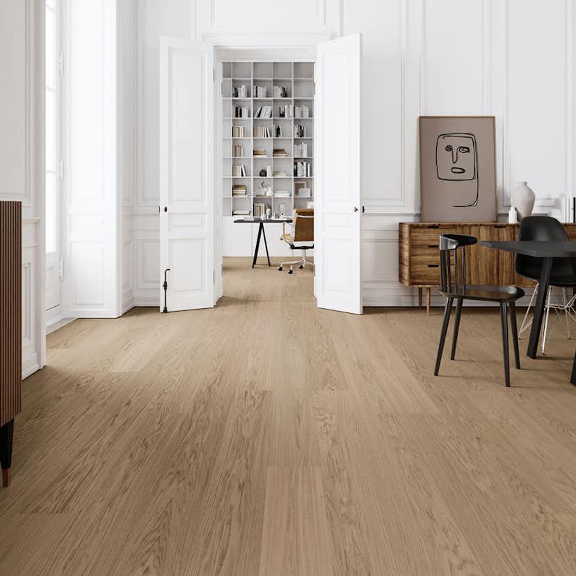 Parkettgolv Moland Super Ek Wideplank Mitchell White Oak