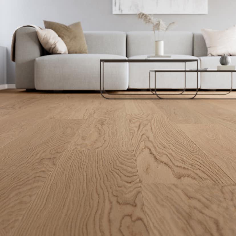 Parkettgolv Moland Super Ek Wideplank Avon White Oak