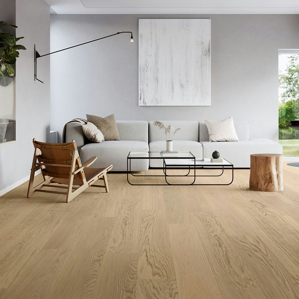 Parkettgolv Moland Super Ek Wideplank Avon White Oak