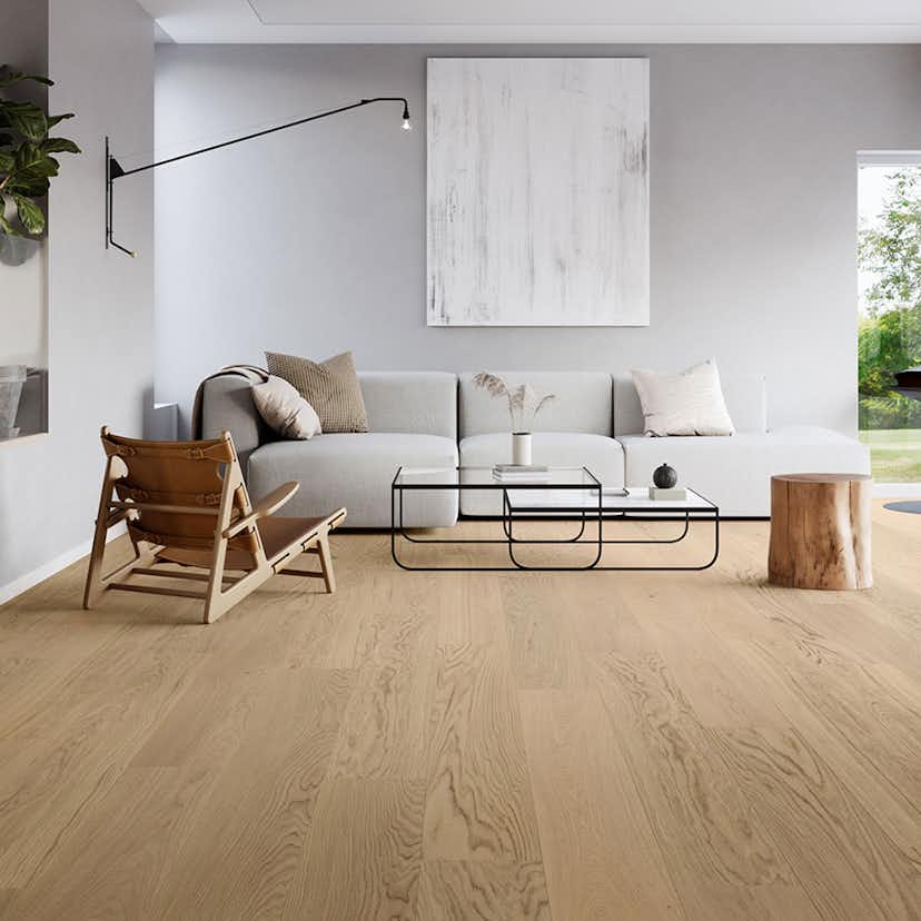 Parkettgolv Moland Super Ek Wideplank Avon White Oak