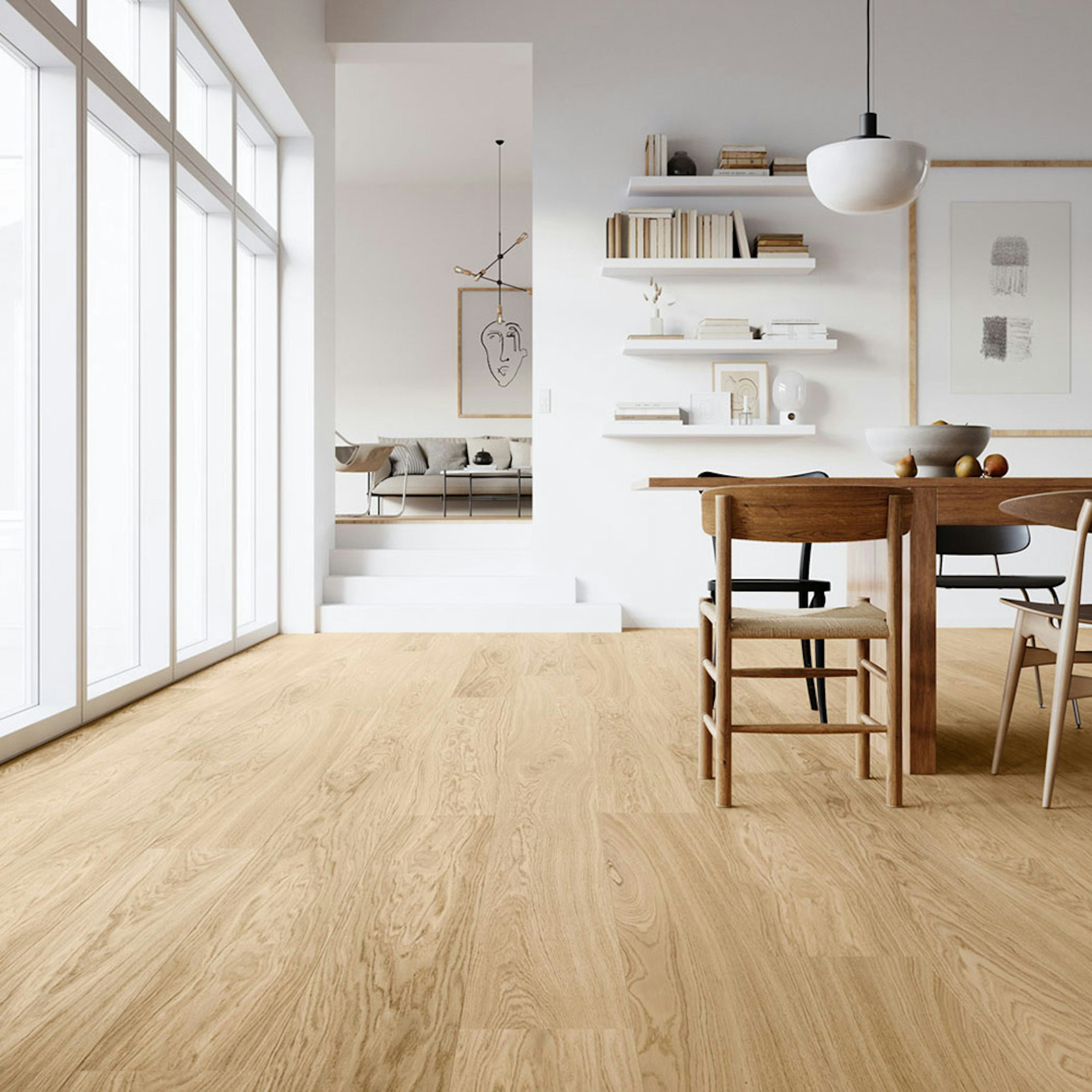 Parkettgolv Moland Super Ek Wideplank Mitchell Natural Oak