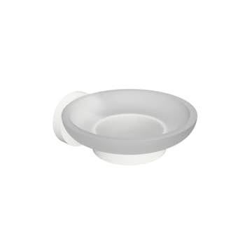 Tvålkopp Bemeta White Glas/Vit