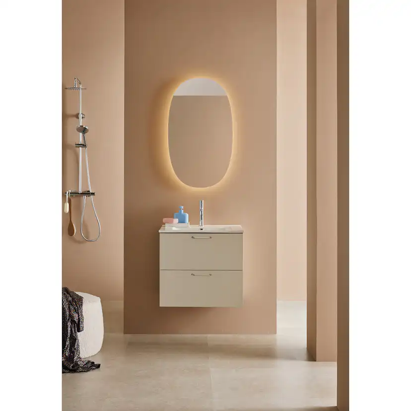 Tvättställsskåp Hafa Sand 2 Lådor 600