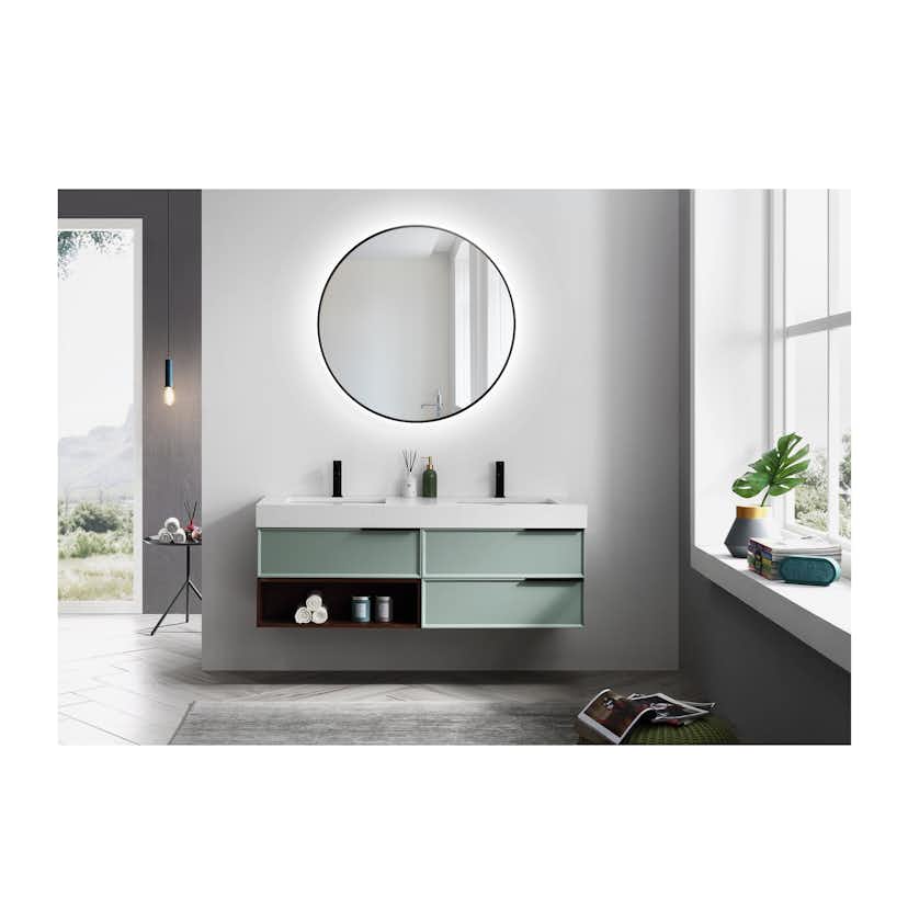 Spegel Bathlife Spira med LED Belysning