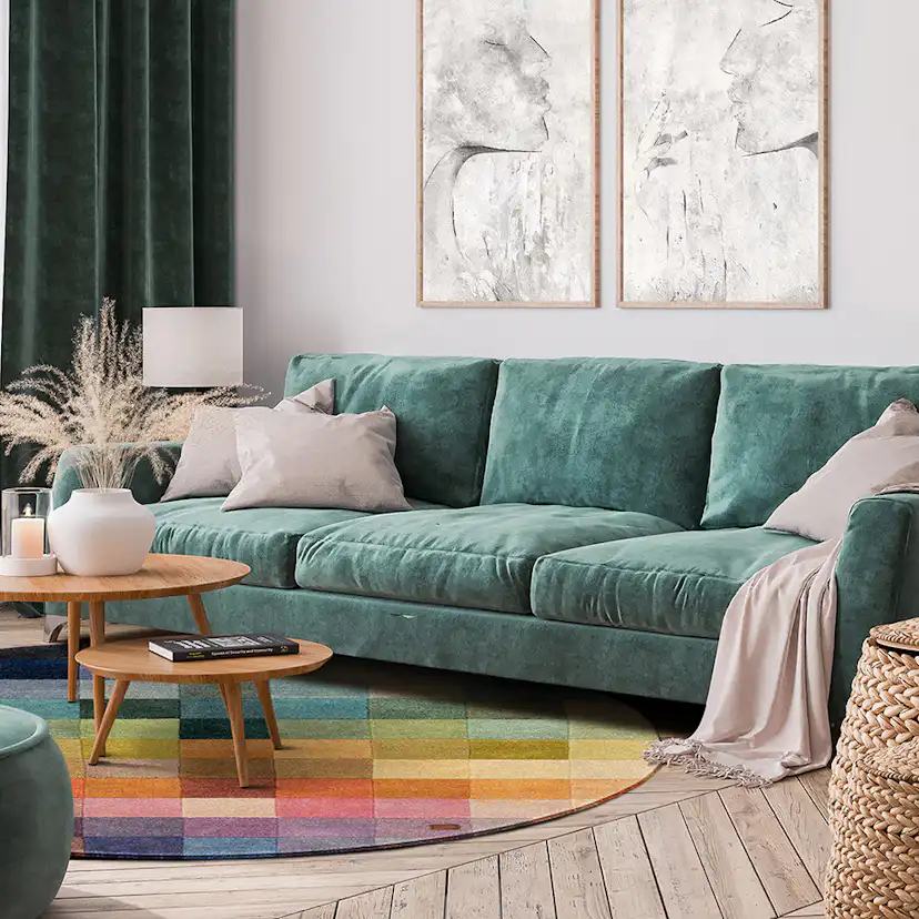 Ullmatta KM Carpets Insignia Cube Rund