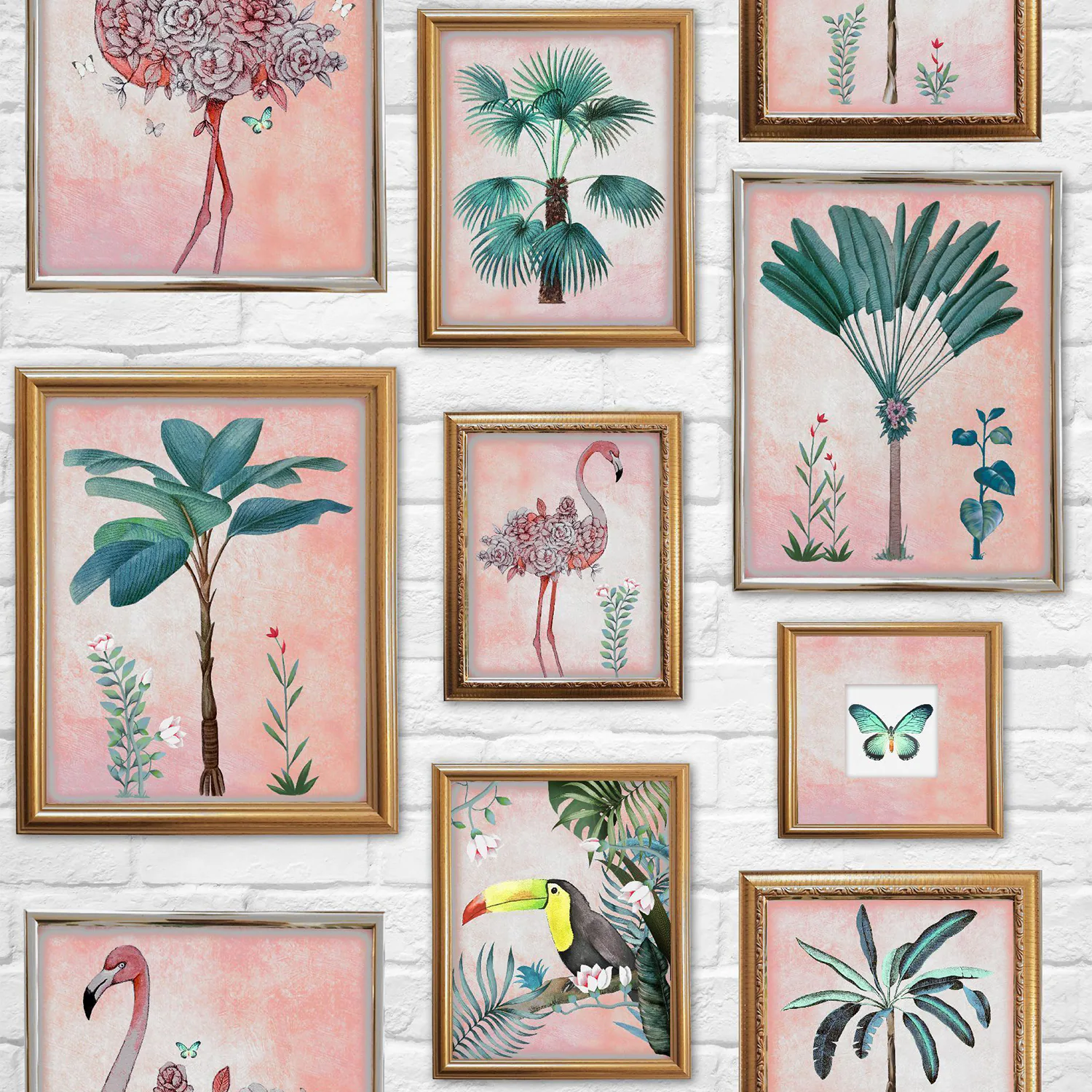 Tapet Fresco Tropical Frame