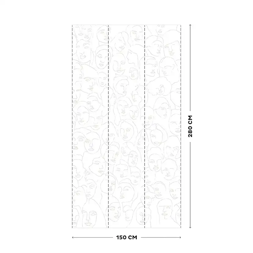 Fototapet Vtwonen Ansikten 107859