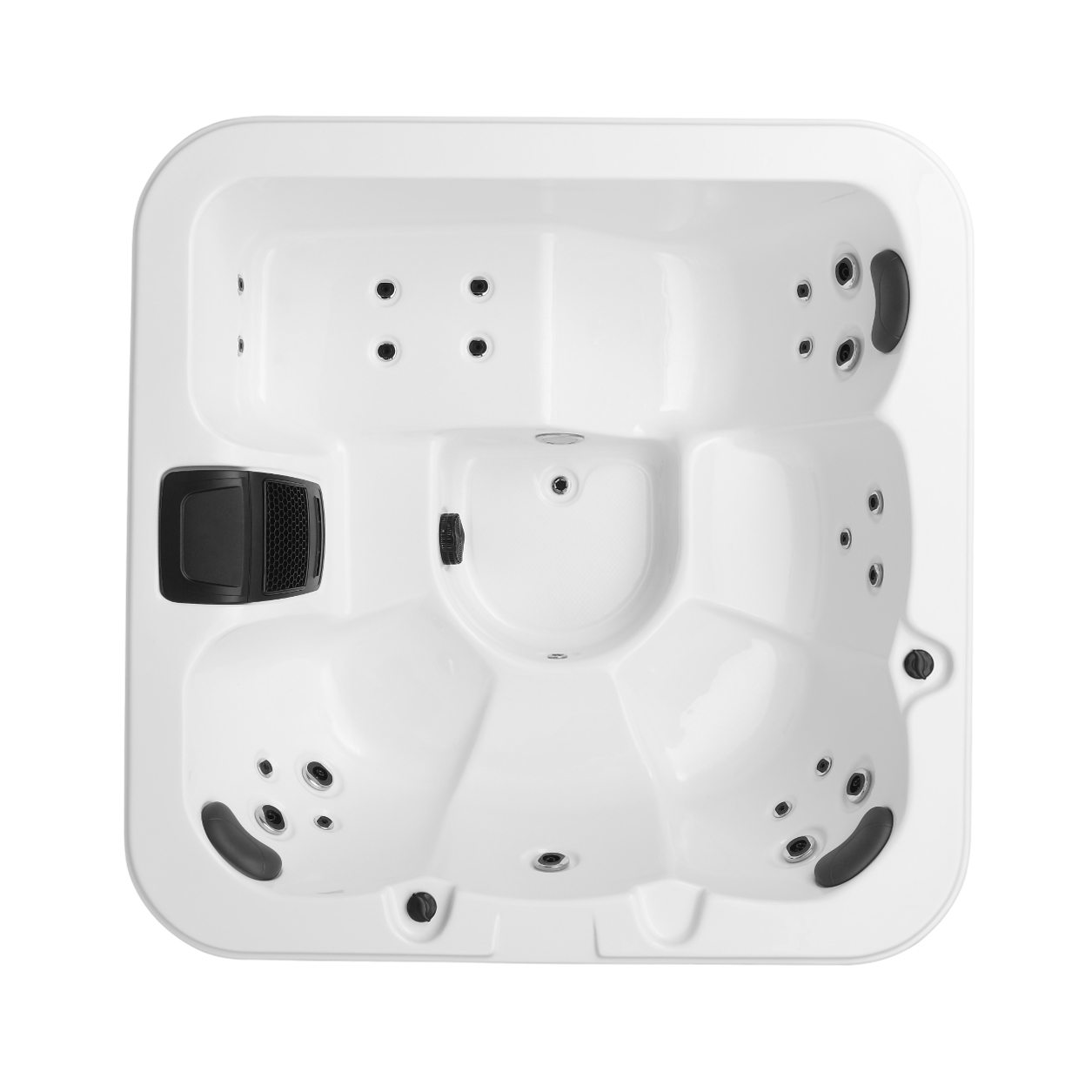 Spabad Svenska Bad Sälen med Lock, Locklyft och Spatrappa