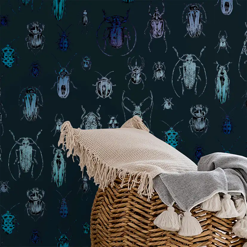 Tapet Superfresco Easy Superfresco Easy Bugs Blå