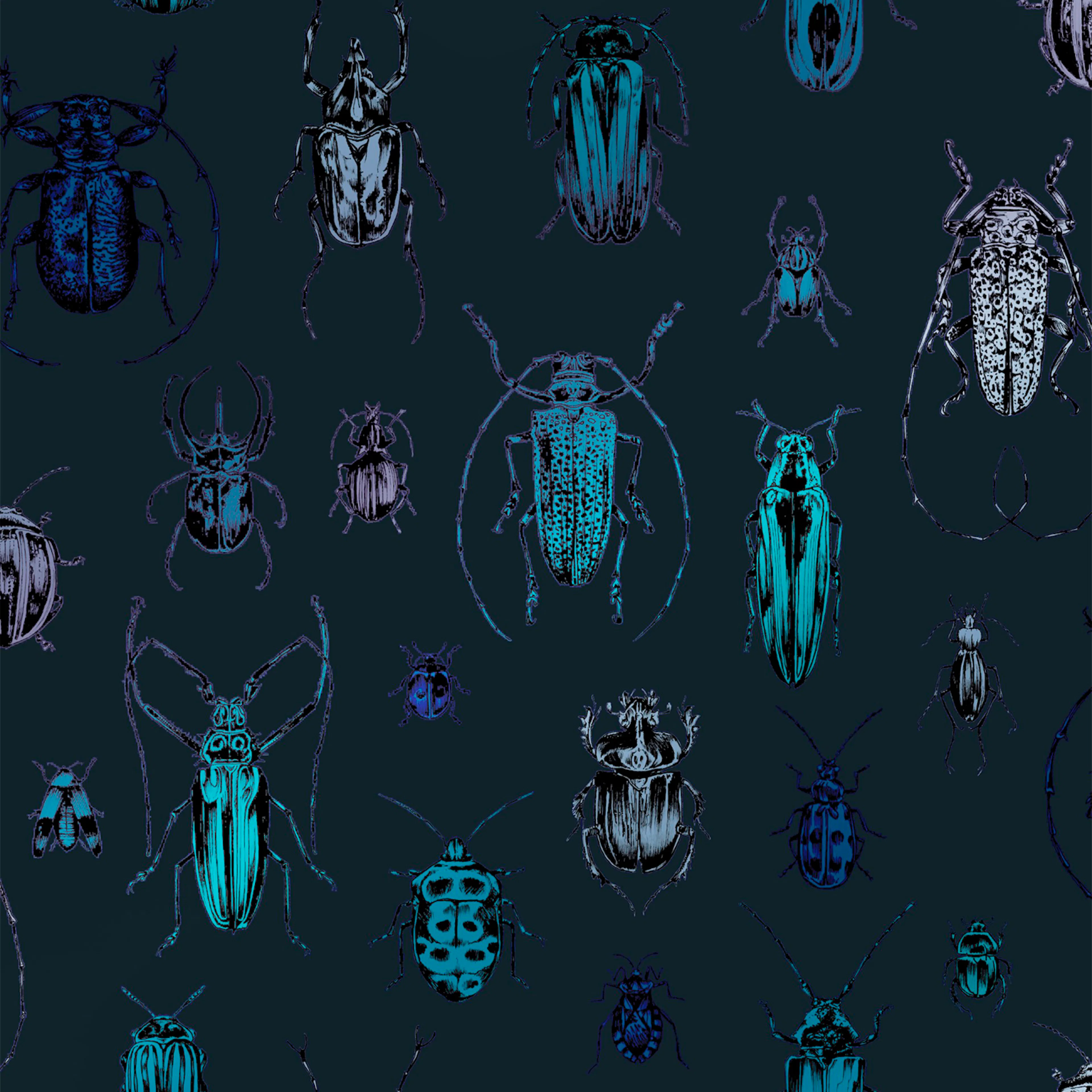 Tapet Superfresco Easy Superfresco Easy Bugs Blå