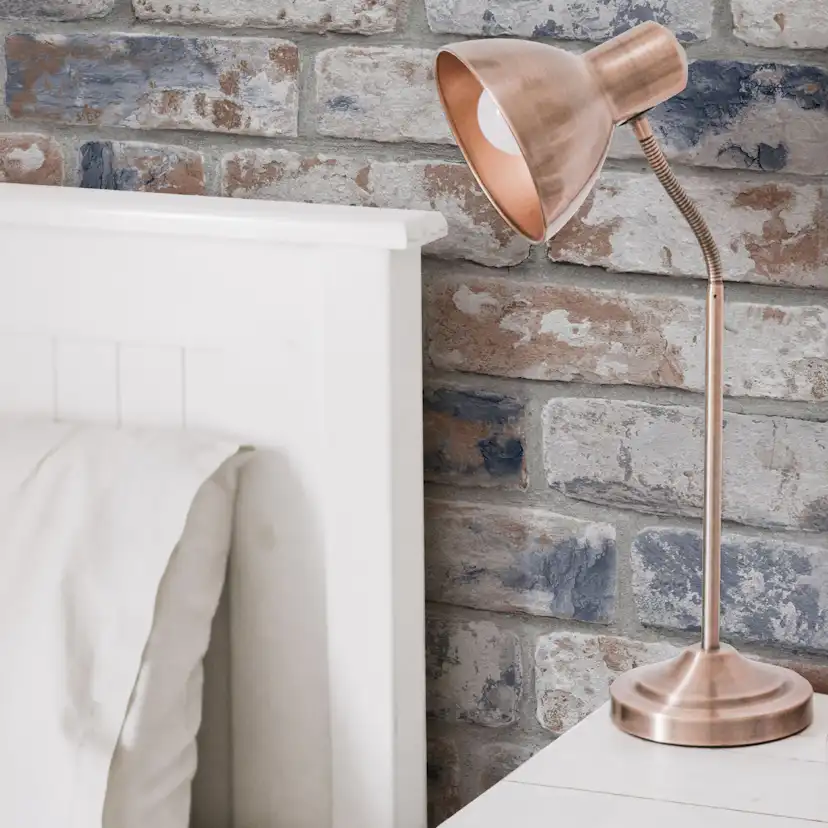 Tapet Fresco Distressed Brick Blå/Röd