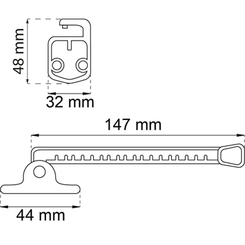 Fönsterhållare Habo 1225-2