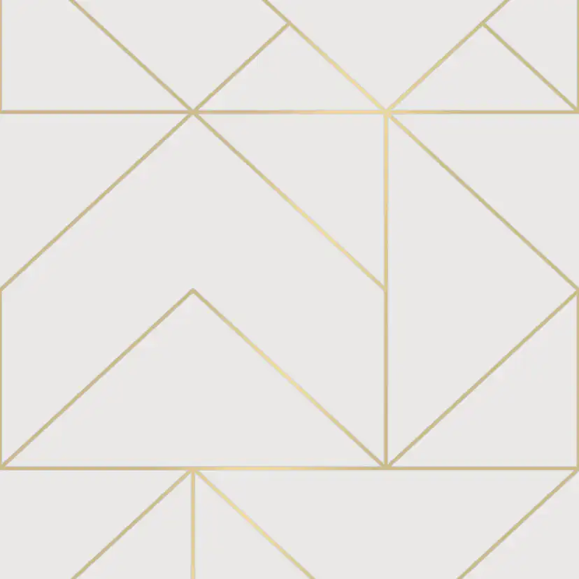 Tapet Superfresco Easy Geo Vit/Guld