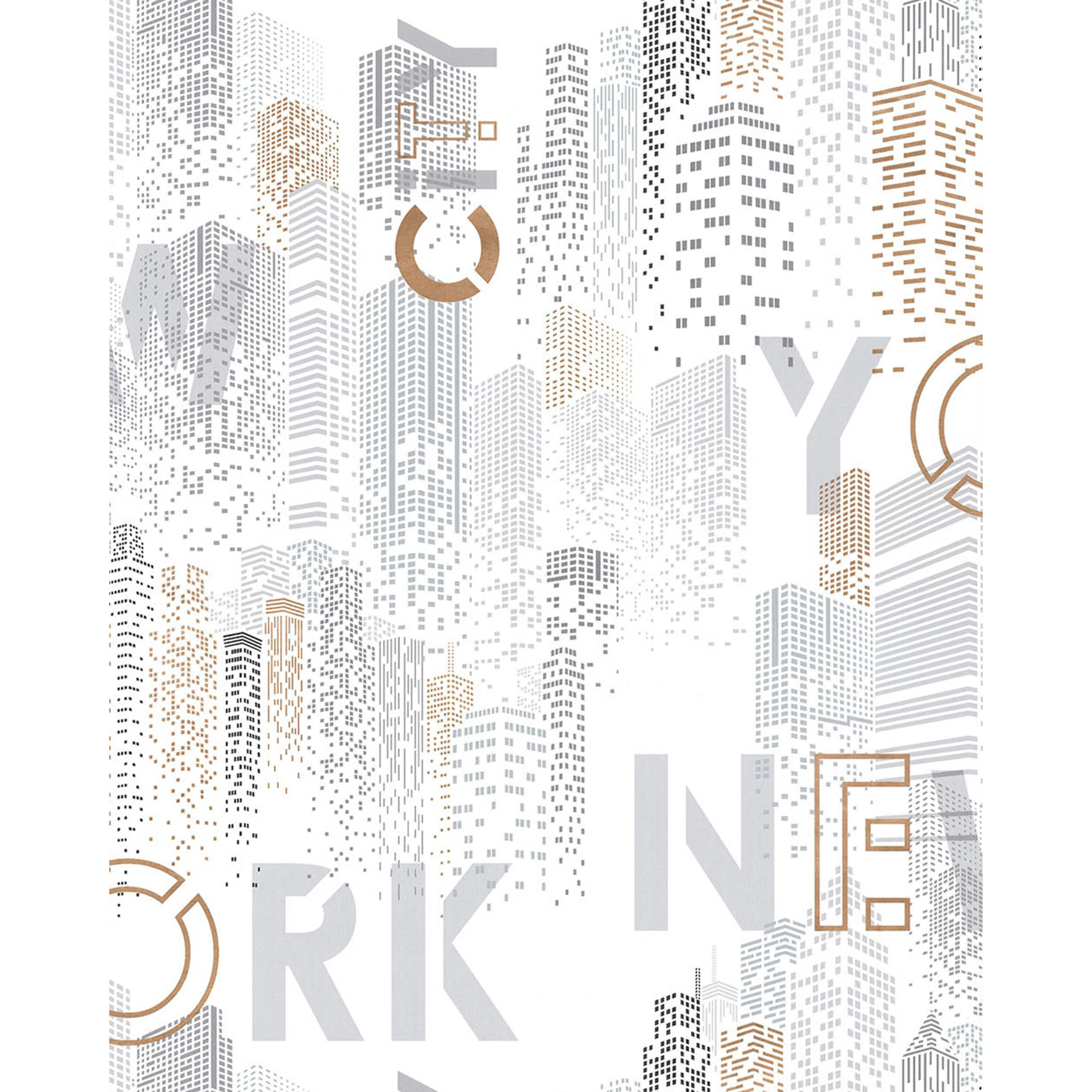 Tapet Lutéce New York City Rose 11201103