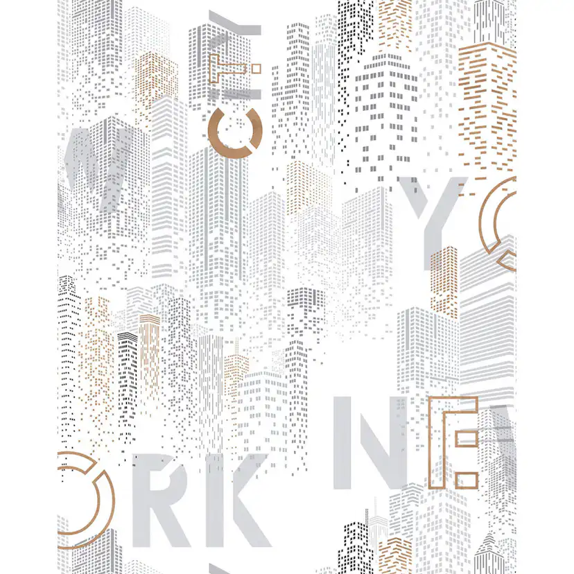 Tapet Lutéce New York City Rose 11201103