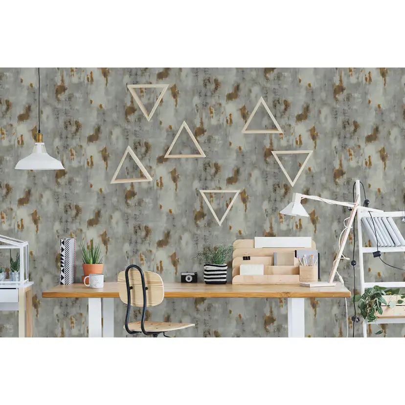 Tapet Lutéce Tole Rouille Grise 11202109