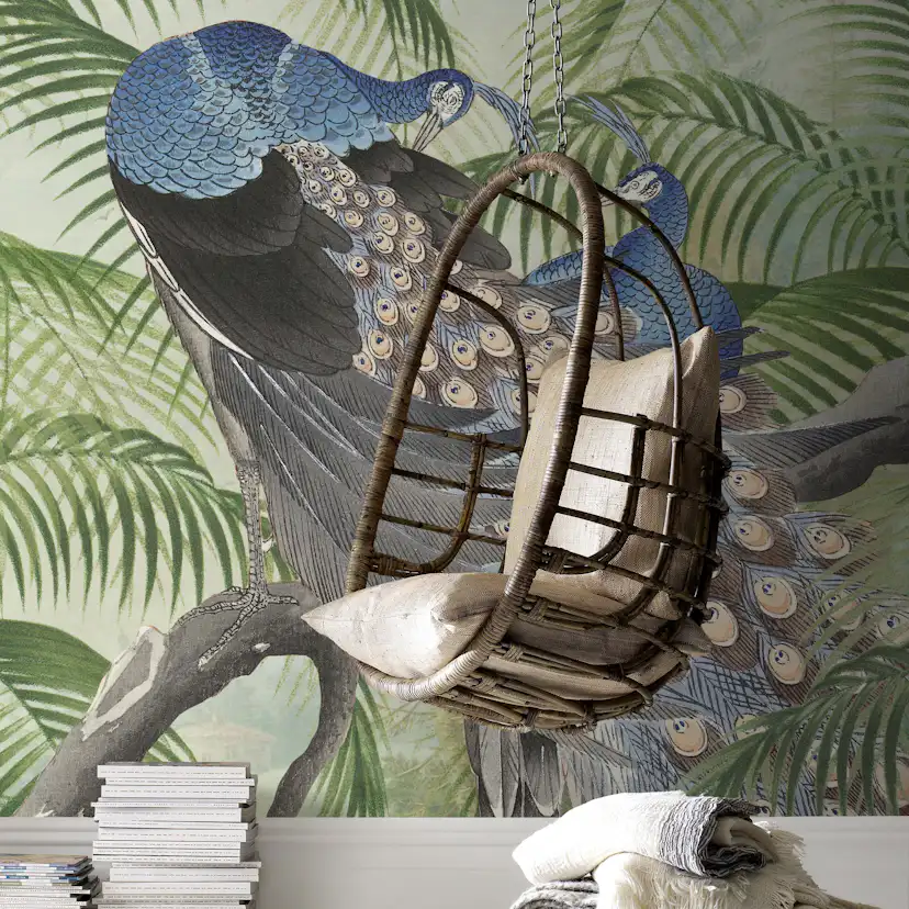 Fototapet Art for the Home Påfågel